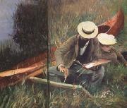 John Singer Sargent Paul Helleu Sketching with his Wife (mk18) oil painting reproduction